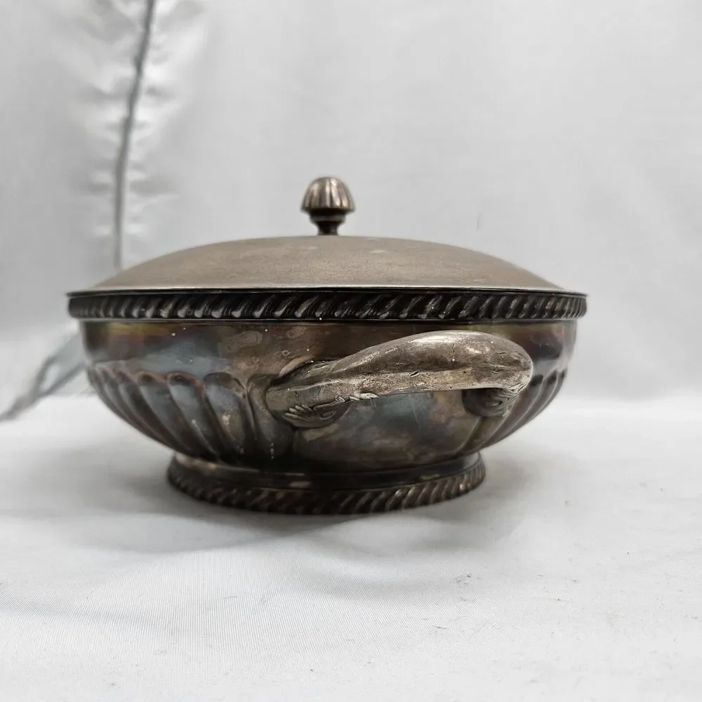 Reed & Barton Silver‎ Soldered 2900 U.S. Navy Issued Dish Bowl U.S.NAVY...